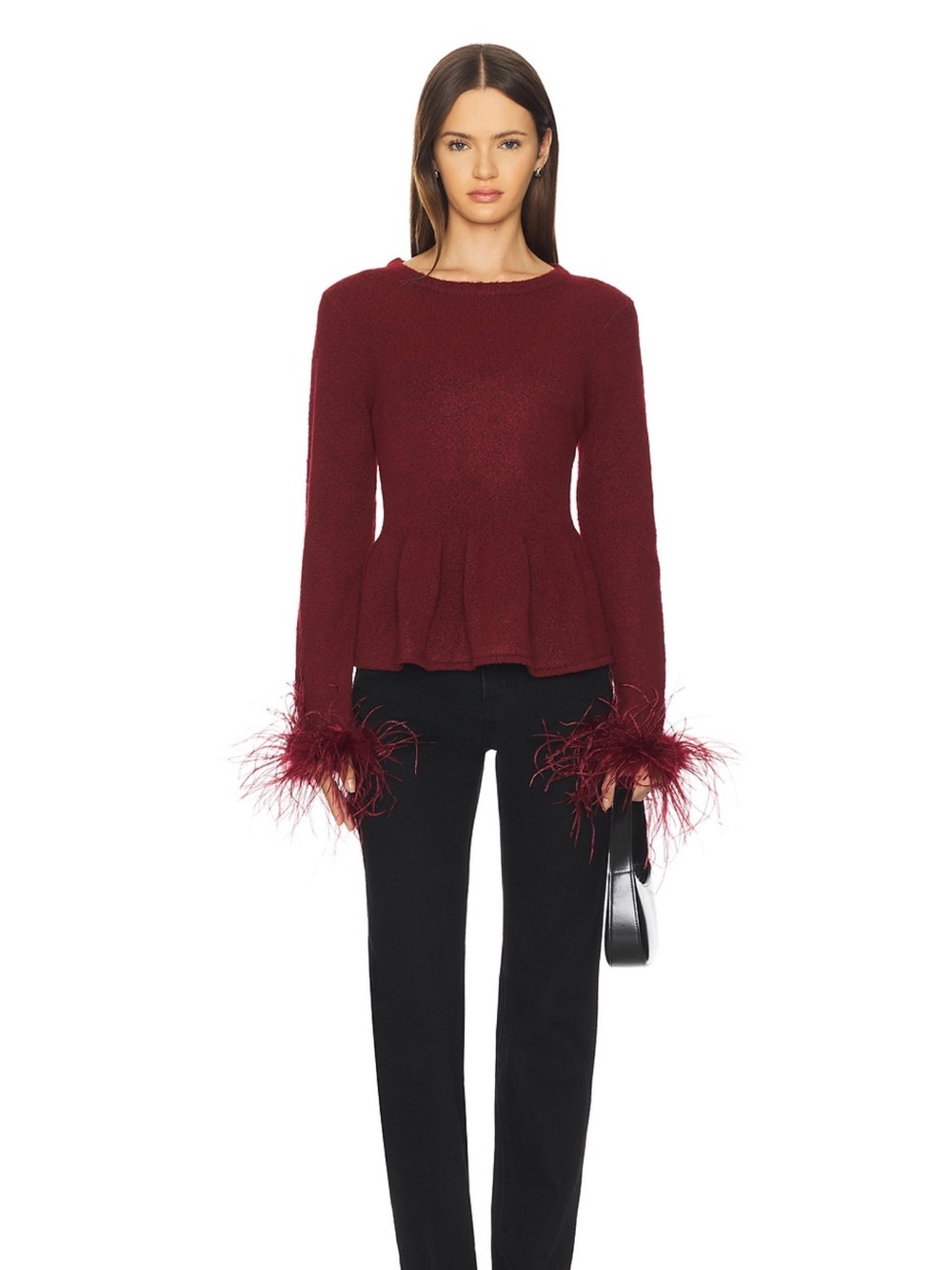 SAYLOR Jovi Sweater in Wine - Picture 4 of 4